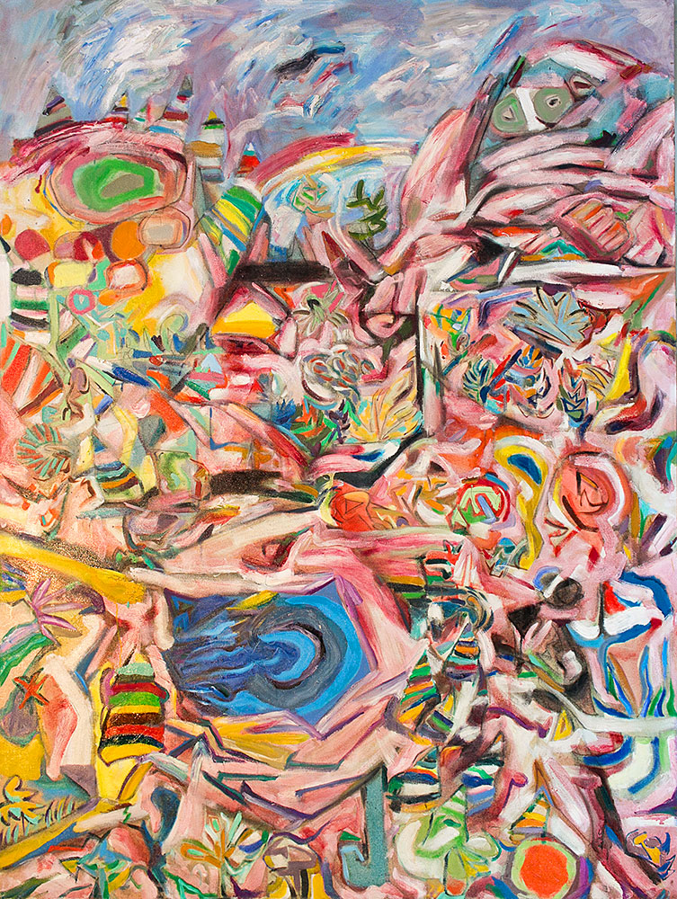 Okanagan - Landscapes | oil on canvas | 5&#039;x6&#039; by Chris Harris, artist on Pender Island