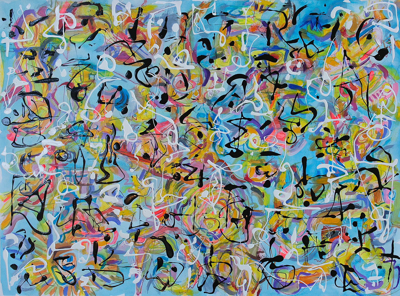 Kootenay Fall - Metis Poems | acrylic on canvas | 84&quot;x60&quot; by Chris Harris, artist on Pender Island