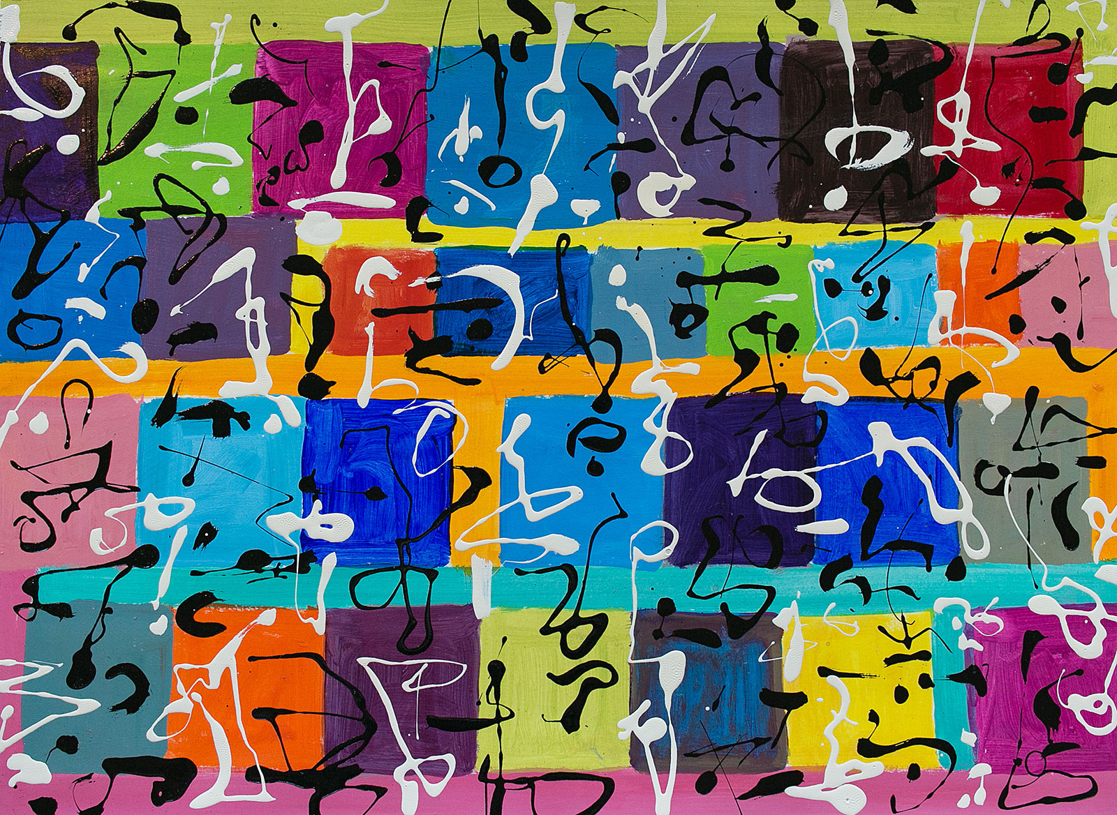 Metis Poem #46 - Metis Poems | acrylic on paper | 30&quot;x22&quot; by Chris Harris, artist on Pender Island