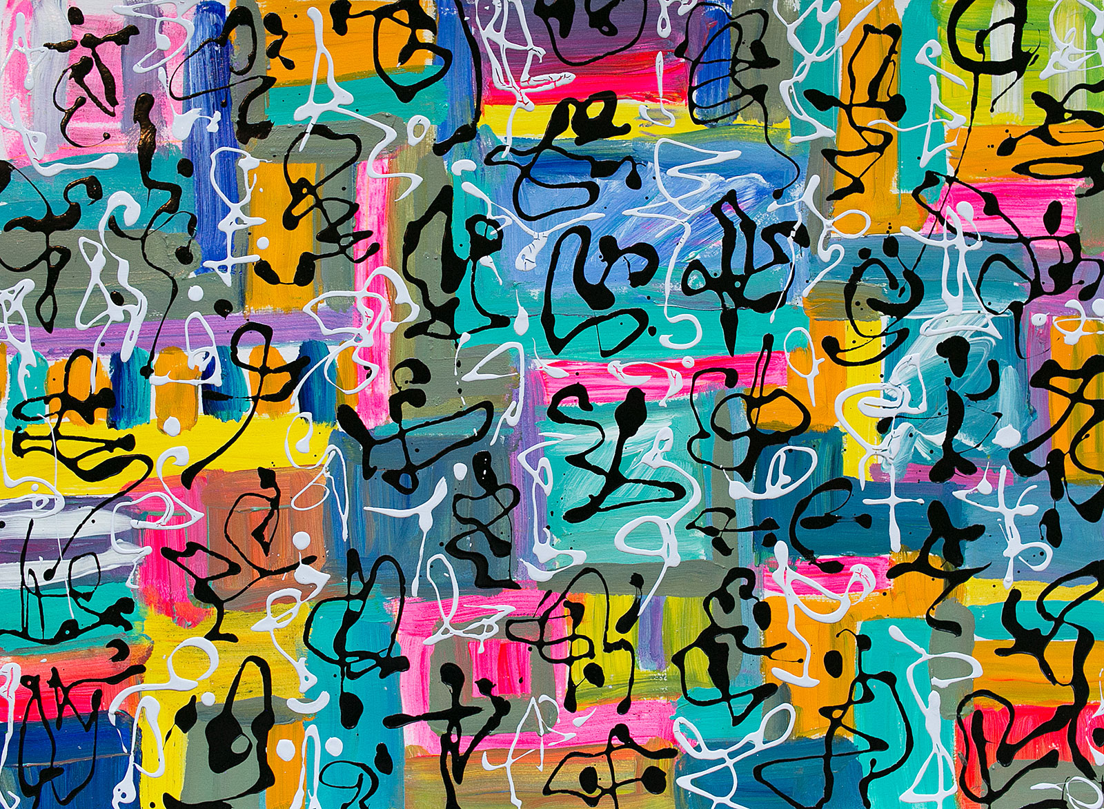 Metis Poem #9 - Metis Poems | acrylic on paper | 30&quot;x22&quot; by Chris Harris, artist on Pender Island